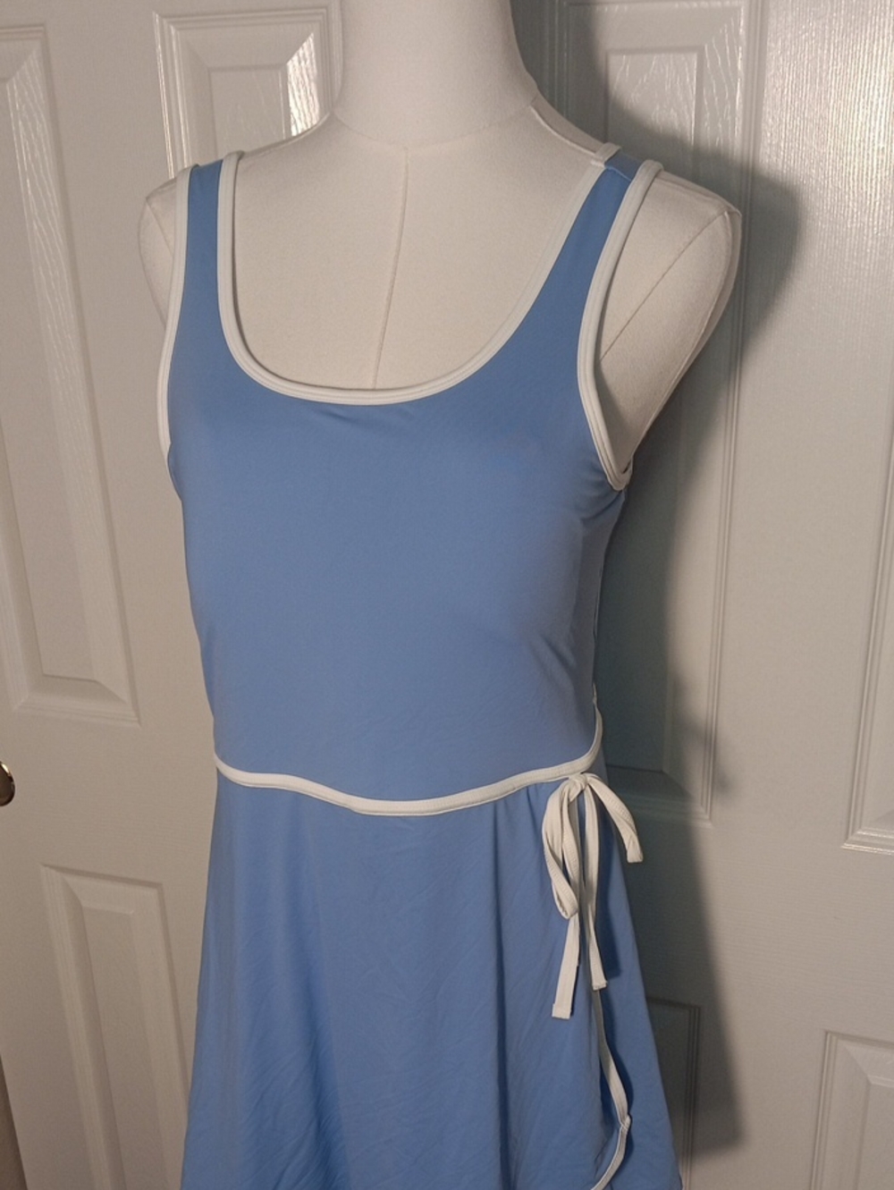 Arizona Active Blue Tennis Dress Wrap Skirt Contrast Trim Large - Picture 3 of 11